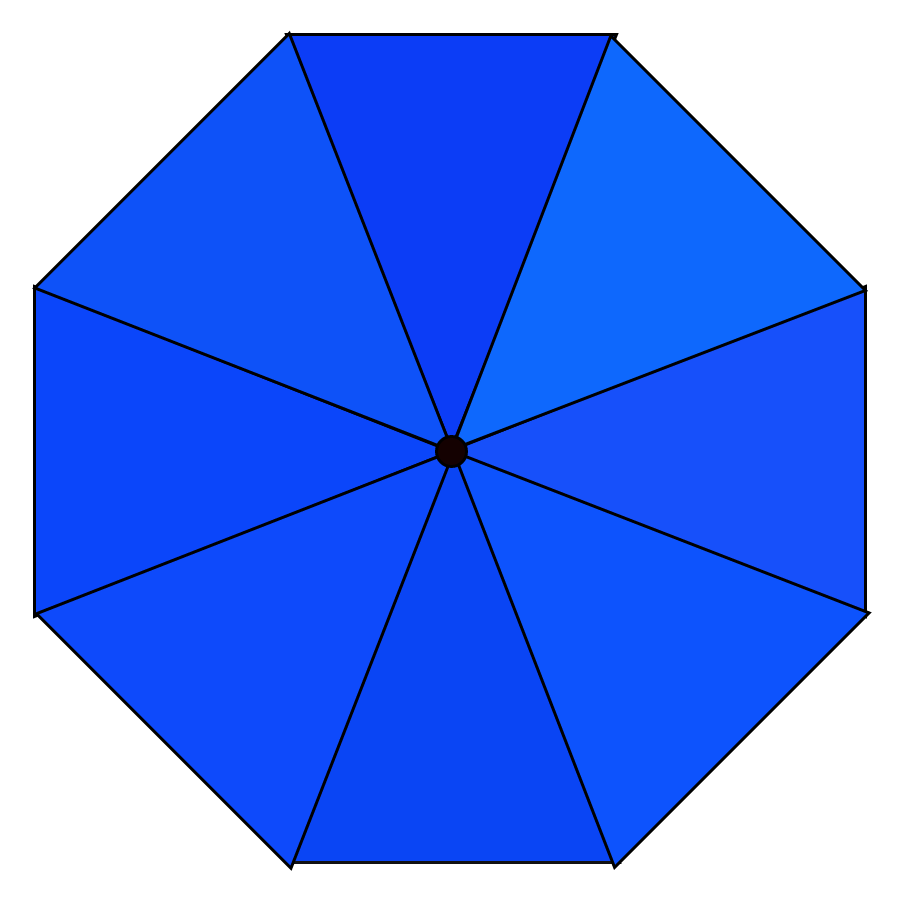 Parasol bleu