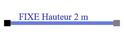 PAROI DE DOUCHE FIXE ( avec mat sol plafond )