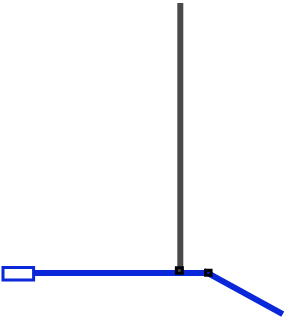 paroi fixe 70cm + volet