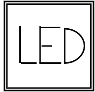 Pavé Led 60x60 plat LED