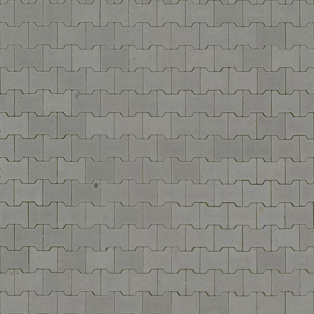Pavés autobloquants gris