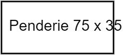 Penderie 75 x 35