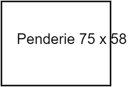 penderie 75 x 58