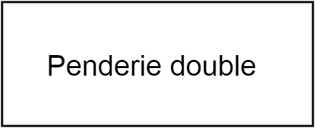 Penderie double