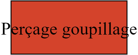 Perçage goupillage
