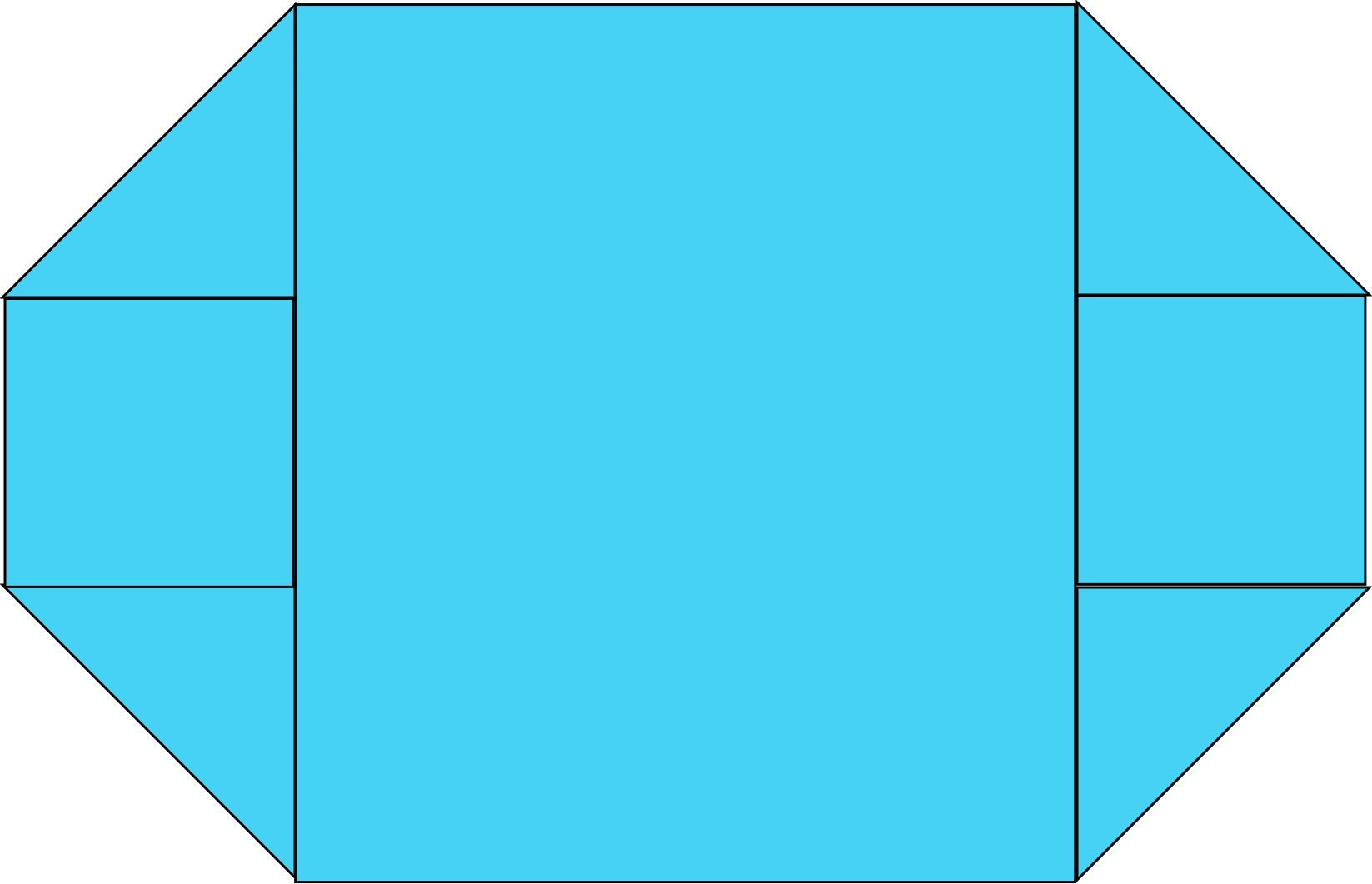 piscine octogonale allongée