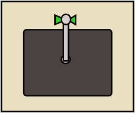 Placard bas Grès + cuve poly 60*45