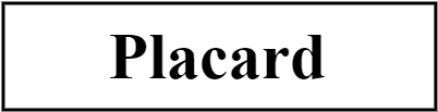 Placard