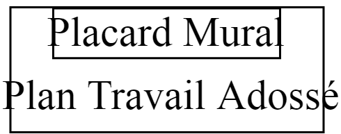 Plan tarvail + placard