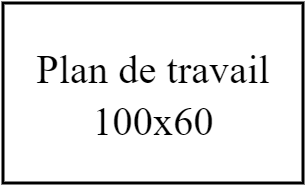 Plan de travail 100x60
