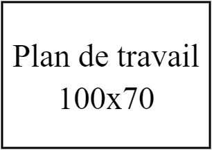 Plan de travail 100x70