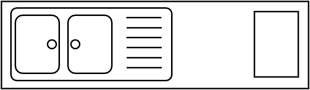 Plan de travail équipé