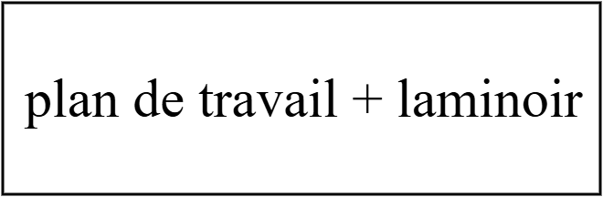 plan de travail+ Laminoir