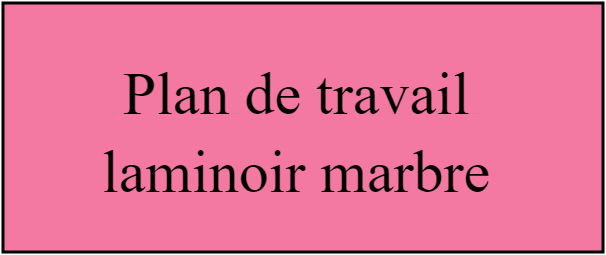 Plan de travail laminoir marbre