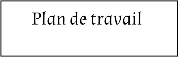 Plan de travail