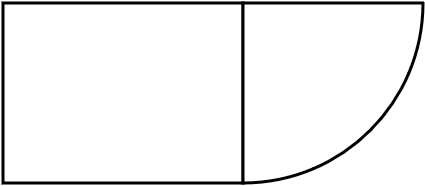 plan de travail quart de rond