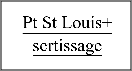 Plan de travail Saint Louis/sertissage