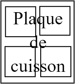 Plaque cuisson 4 plaques électriques 800x900