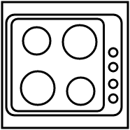 Plaque électrique avec meuble