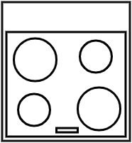 Plaque induction 4 foyers avec meuble 65cm