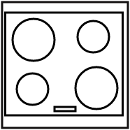 Plaque induction 4 foyers avec meuble