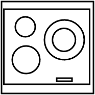 Plaque induction 3 foyers avec meuble