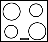 Plaque induction 4 foyers