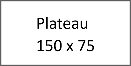 Plateau 150x75