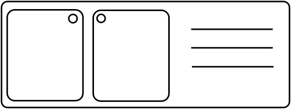 Plonge 2 bacs (60 x 50)  190 x 70