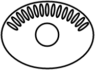 Poêle à bois ovale