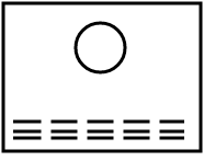 Poêle à bois rectangulaire