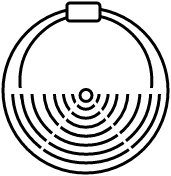 Poêle à granulés rond