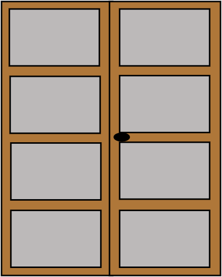 Porte battante bois