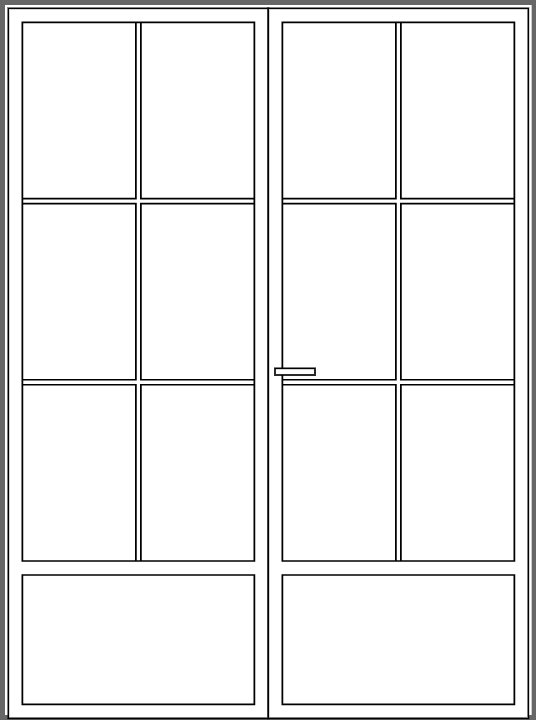 Porte fenêtre double