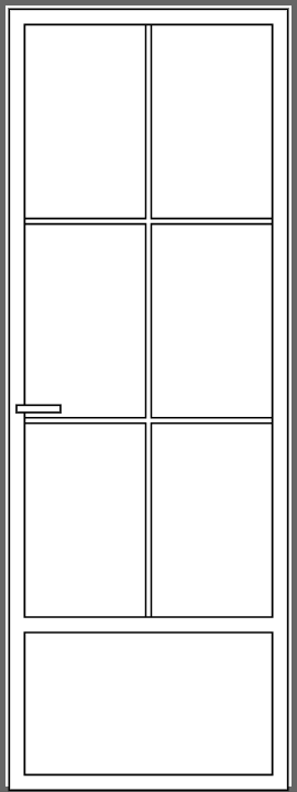 Porte fenêtre droite