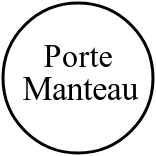 Porte manteau 50 cm de diametre