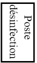 Poste desinfection