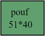 pouf 51*40