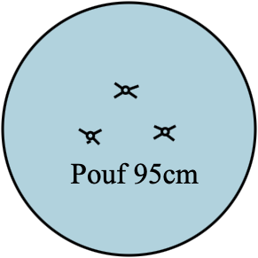 Pouf Bulle Aqua