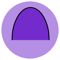 pouf poire violet
