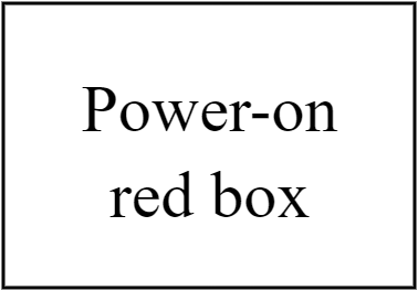 Power-on red box