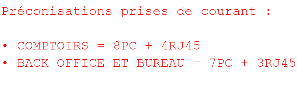 Préco prises de courant