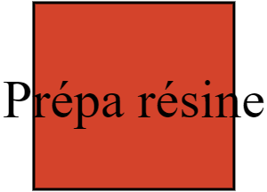 Prépa résine
