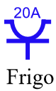 Prise 20 A frigo