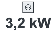 Reinforced socket 3.2 kW