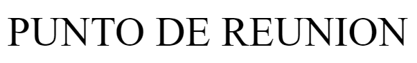 PUNTO DE REUNION