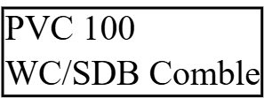 PVC100 wc/sdb comble