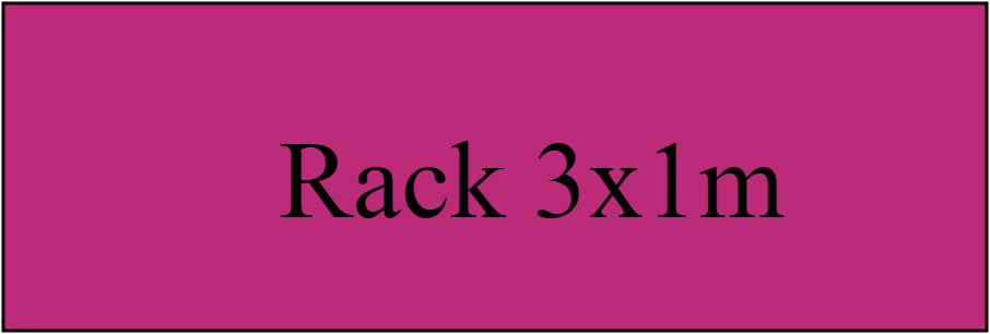 Rack 3x1m