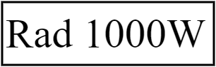 RAD 1000W
