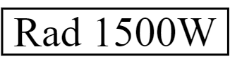 rad 1500W
